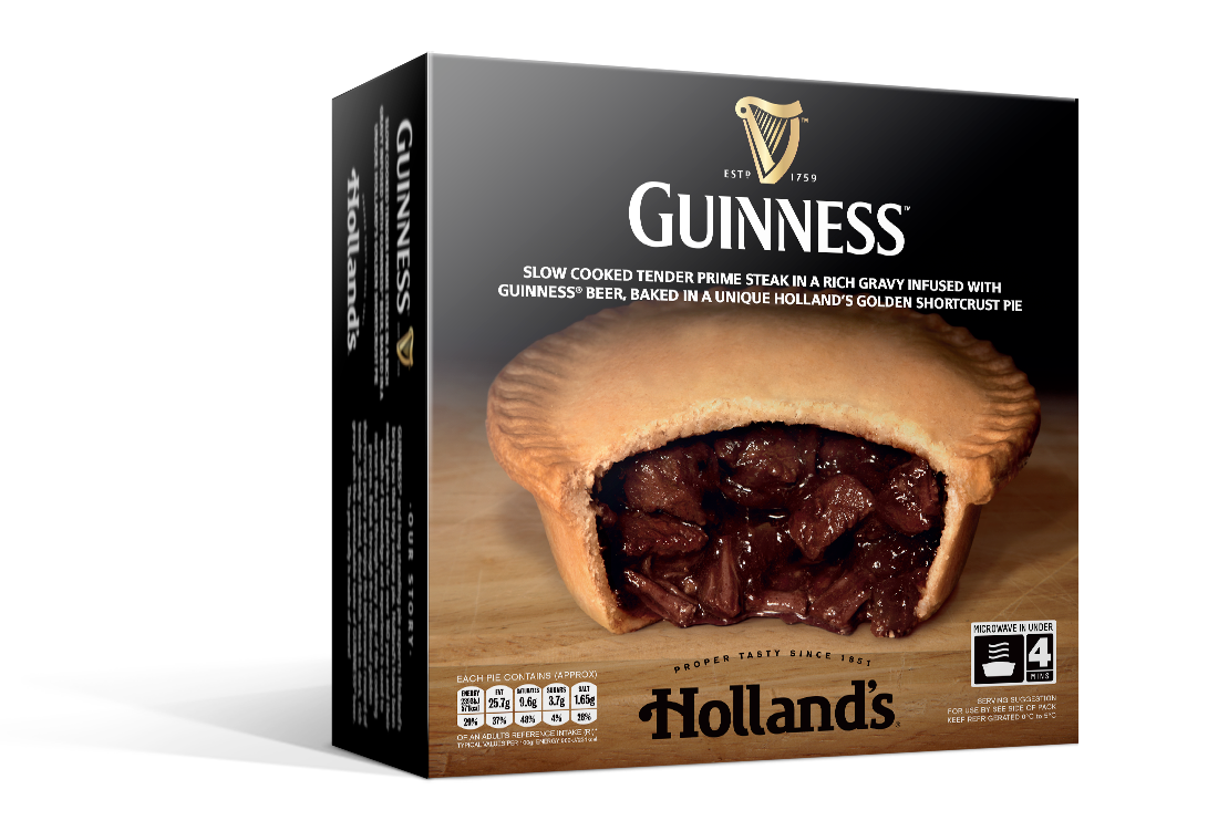 holland's pies steak and guinness box